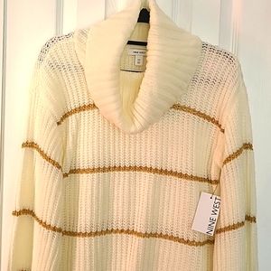 NINE WEST BRAND WOMEN'S ADORABLE COWL NECK SWEATER SIZE XS